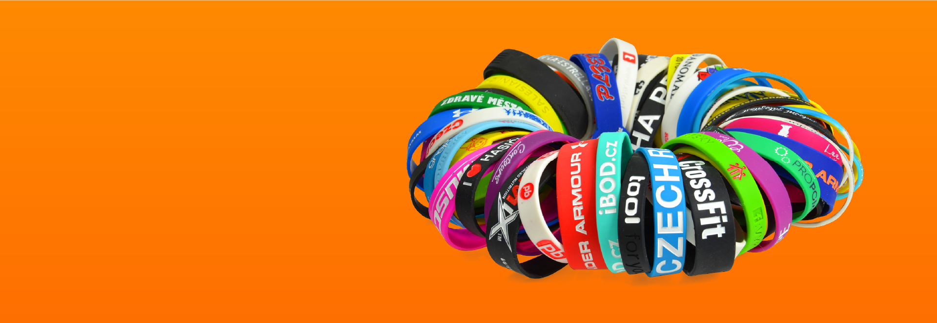 Zakázková výroba silikonových náramků