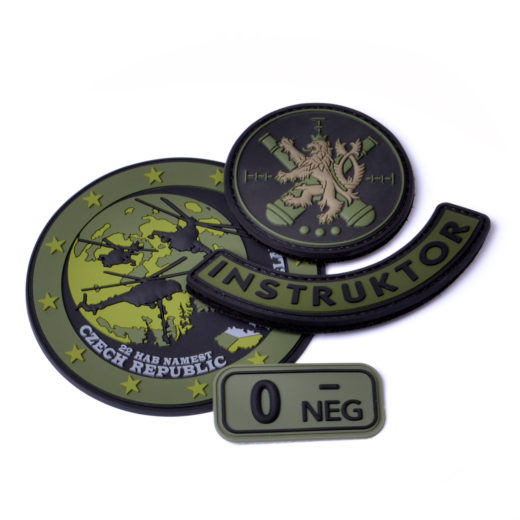 reklamní gumové nášivky z měkčeného pvc - zakázková výroba - patch 2D